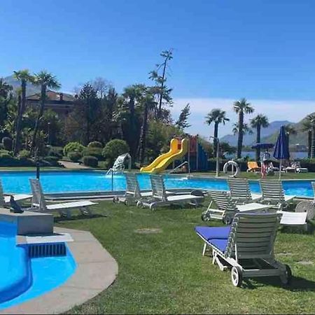 Appartamento Con Piscina E Sauna Bissone Eksteriør bilde